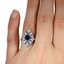 The Dee Ring, smalltop view on a hand