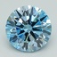 1.38 Ct. Fancy Intense Blue Round Lab Grown Diamond