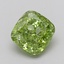 1.50 Ct. Fancy Green Cushion Lab Grown Diamond