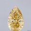 2.07 Ct. Fancy Intense Yellow Pear Lab Grown Diamond