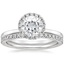 18KW Moissanite Vienna Diamond Bridal Set (1/2 ct. tw.), smalltop view