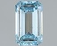 1.11 Ct. Fancy Intense Blue Emerald Lab Grown Diamond