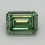 3.05 Ct. Fancy Vivid Green Emerald Lab Grown Diamond