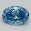2.00 Ct. Fancy Vivid Blue Oval Lab Grown Diamond