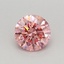 0.41 Ct. Fancy Vivid Pink Round Lab Grown Diamond