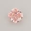 0.42 Ct. Fancy Vivid Pink Cushion Lab Grown Diamond