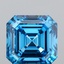 1.55 Ct. Fancy Vivid Blue Asscher Lab Grown Diamond