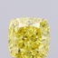 1.2 Ct. Fancy Intense Yellow Cushion Lab Grown Diamond