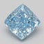 1.56 Ct. Fancy Vivid Blue Cushion Lab Grown Diamond