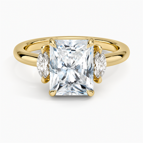 18K Yellow Gold Sasha Three Stone Marquise Diamond Ring (1/3 ct. tw.)
