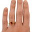 The Hilde Ring, smallzoomed in top view on a hand