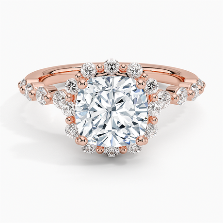 14K Rose Gold Marseille Halo Diamond Ring (1/2 ct. tw.)