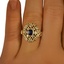The Ciliona Ring, smallzoomed in top view on a hand