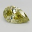 3.00 Ct. Fancy Vivid Green Pear Lab Grown Diamond