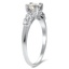 The Kallista Ring, smalltop view on a hand