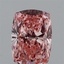 0.95 Ct. Fancy Vivid Pink Cushion Lab Grown Diamond