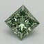 1.29 Ct. Fancy Vivid Pacific Green Princess Lab Grown Diamond