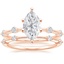 14K Rose Gold Aimee Diamond Bridal Set