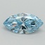 1.01 Ct. Fancy Vivid Blue Marquise Lab Grown Diamond