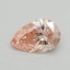 0.48 Ct. Fancy Vivid Pink Pear Lab Grown Diamond