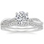 Platinum Petite Twisted Vine Contoured Diamond Bridal Set (1/3 ct. tw.)