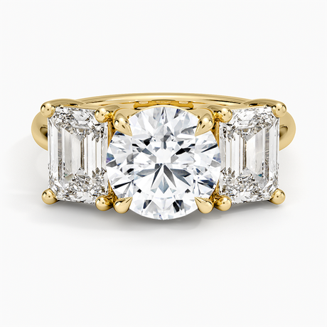 18K Yellow Gold Luxe Rhiannon Three Stone Diamond Ring (1 1/10 ct. tw.)