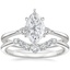 18K White Gold Aria Contoured Diamond Bridal Set