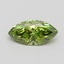 1.11 Ct. Fancy Vivid Green Marquise Lab Grown Diamond