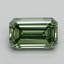 1.00 Ct. Fancy Vivid Green Emerald Lab Grown Diamond