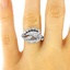 The Tamara Ring, smalltop view on a hand