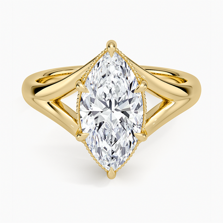 Cora Split Shank Solitaire Ring