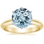 18K Yellow Gold Classic Six-Prong Solitaire Ring, smalltop view