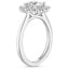 18K White Gold Sunburst Halo Diamond Ring (1/4 ct. tw.), smallside view