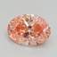 2.10 Ct. Fancy Vivid Pink Oval Lab Grown Diamond