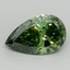 1.57 Ct. Fancy Vivid Pacific Green Pear Lab Grown Diamond