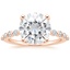 14K Rose Gold Marseille Half Coverage Diamond Ring (1/4 ct. tw.), smalltop view