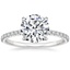 18K White Gold Delicate Amelie Diamond Ring (1/6 ct. tw.), smalltop view