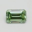 1.03 Ct. Fancy Vivid Green Emerald Lab Grown Diamond