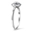 The Marcelia Ring, smalltop view on a hand