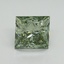 3.22 Ct. Fancy Vivid Green Princess Lab Grown Diamond