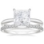 PT Moissanite Freesia Ring with Sia Diamond Open Ring, smalltop view