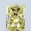 1.03 Ct. Fancy Vivid Yellow Radiant Lab Grown Diamond