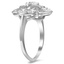 The Moreen Ring, smalltop view on a hand