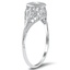 The Lili Ring, smalltop view on a hand