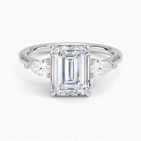 Platinum Opera Three Stone Diamond Ring