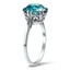 The Kindra Ring, smalltop view on a hand