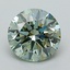 1.41 Ct. Fancy Vivid Green Round Lab Grown Diamond