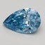 2.09 Ct. Fancy Vivid Blue Pear Lab Grown Diamond