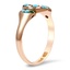 The Marilou Ring, smalltop view on a hand