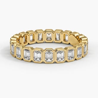Bezel Emerald-Cut Eternity Lab Diamond Ring (1 1/2 ct. tw.)